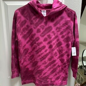 GAP Pink Tie-Dye Hoodie Sweatshirt
